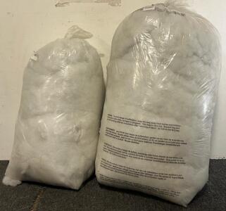 (2) Large Bags Of Polyester Pillow Stuffing