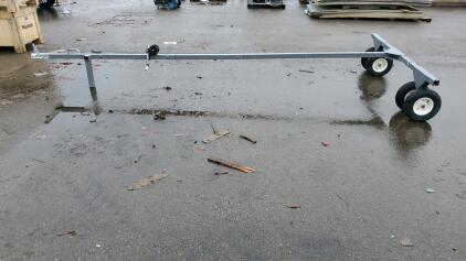 Boat Trailer Dolly, Steel, 15 ft Length, Manual Winch