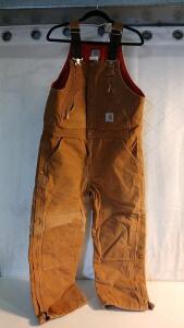 Carhartt Brown Duck Quilted Insulated Bib Overalls (Mens 36x28)