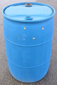 (1) 55 Gal Plastic Barrel [Empty]