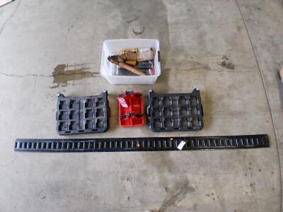 Milwaukee Packout Storage Attachments & 8' Horizontal Wall Mount Bracket