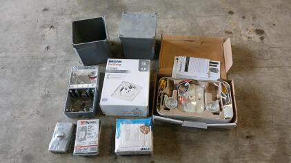 (1) NuTone C350BN Fan Motor Assembly (1) Prime Chime +2 Door Chime & More