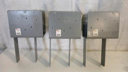 (3) Simpson Strong-Tie ECCQ6 Column Cap For 6X Beam 6X Post SDS