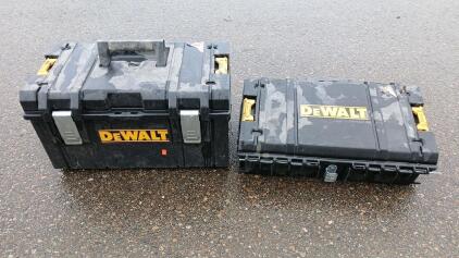 (2) Dewalt Tool Boxes -21"L x12"W x12"H<br/>21"L x13"W x5"H