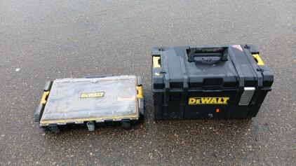 (2) Dewalt Tool Boxes -21"L x12"W x12"H<br/>21"L x13"W x5"H
