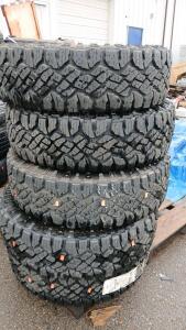 (5) Goodyear Wrangler Duratrac LT225/75r16 Tires