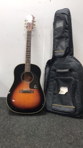 Epiphone Acoustic Electric Guitar model AJ45SE-VS With Carry Case