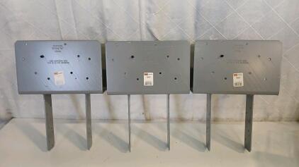 (3) Simpson Strong-Tie CCQ6 Column Cap For 6X Beam 6X Post SDS