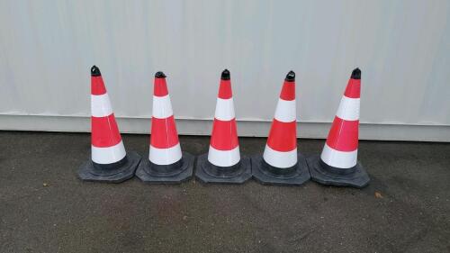 (5) Heavy Duty Traffic Cones