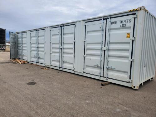40' Conex Shipping Container With (4) Side Doors