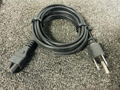 Bulk Lot of AC Power Cords &ndash; Mixed Computer & Electronics Cables (Various Lengths)