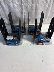 (4)Simpson Strong-Tie Outdoor Accents Adjustable Post Base for Rough 4x4 lumber