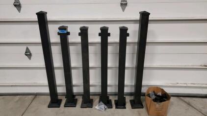 Cinch 40" Mid Post Assembly In A Satin Black Finish