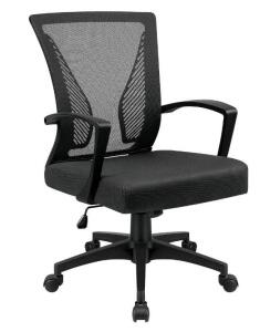 Office Chair Mid Back Swivel Lumbar Support Desk Chair