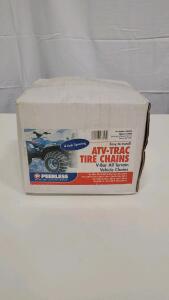 Peerless ATV-Trac Tire Chains, V-Bar Design, 4-Link Spacing, For ATV