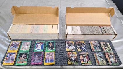 (1) Box Of Assorted Baseball Trading Cards & (1) Box Of Assorted Football Trading Cards