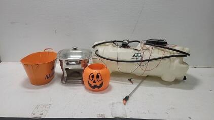 (1)Master MFG Sprayer (1) Stainless Steel Chafing Dish.