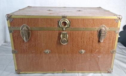 (1) Metal Sided Trunk, 32"L x 20"W x 19"T