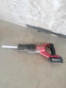 Milwaukee M18 Fuel Reciprocating Saw, 18V, Serial J66AD202703701, 0-3,000 SPM