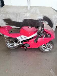 49cc Mini Pocket Bike, Red, Gas-Powered, Automatic Transmission