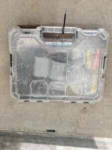 Husky Tool Organizer Case, Black/Clear, 8 Compartments