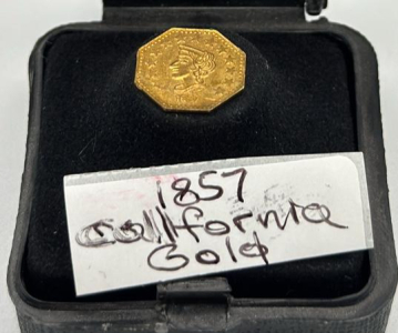 (1) California Fractional Gold Token, Dated 1857.