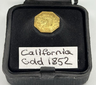 (1) California Fractional Gold Token, Dated 1852.