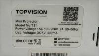 TopVision Mini Projector Model T21 - 6