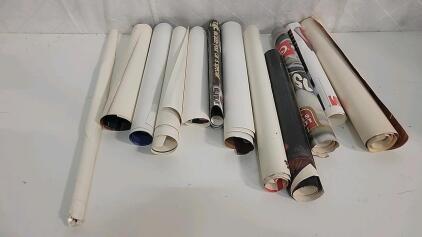 (12) Pinup Posters Varrying in sizes