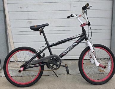 Mongoose 20" BMX Bike, black and red