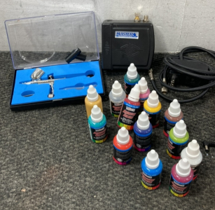 Airbrush Gun and Paints