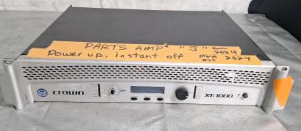 (1) Crown XTi 1000 Power Amplifier Parts Machine