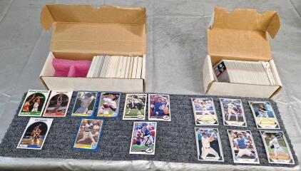 (1) Box Of Assorted Basketball, Baseball & Football Trading Cards & (1) Box Of Assorted Baseball Trading Cards