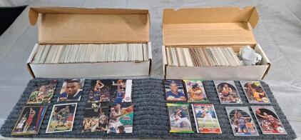 (1) Box Of Assorted Basketball Trading Cards & (1) Box Of Assorted Baseball & Basketball Trading Cards