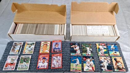 (1) Box Of Assorted Football & Baseball Trading Cards & (1) Box Of Assorted Baseball Trading Cards