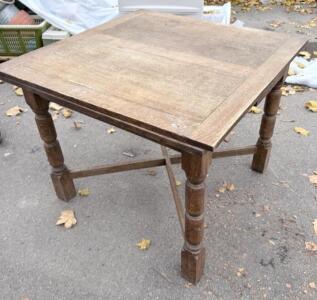 Square Wooden Table, Wood, 36x36x30 in, Traditional Style