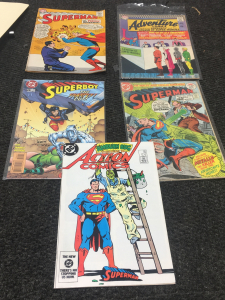 (5) Vintage Superman Comics