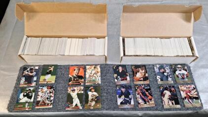 (1) Box Of Assorted Baseball Trading Cards & (1) Box Of Assorted Hockey, Basketball, Baseball & Football Trading Cards