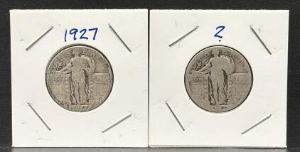1927 Standing Liberty Quarter, United States, 90% Silver, 24.3 mm