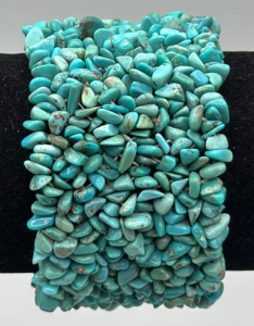 Turquoise Nugget Stretch Bracelet, Vintage Fine Jewelry