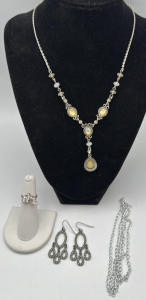 Beautiful Vintage AVON Necklace & Other Assorted Costume Jewelry