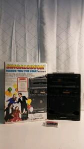 Lonestar K-3 Karaoke Machine, Dual Cassette Decks, Auto Level Control