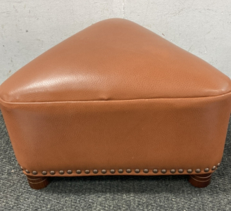 Small Brown Triangle Footstool