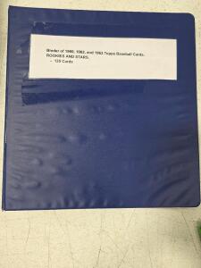 Binders of 1960, 1962, and 1963 Topps Baseball Cards