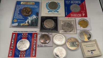 Lot Of Assorted Commemorative & Replicas Coins