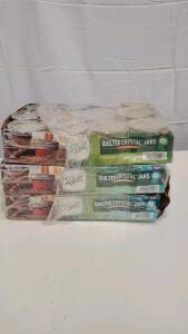 (36) Ball Quilted Crystal Jars Pints