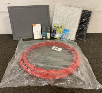 ALL NEW!!! Neatifi Stone Drying Mat, Set Of Red Rim Protecters, Hepa Replacement Filter, Mold Test Kit, General Electric Toggle Style Smart Switch, Phone Case, And More