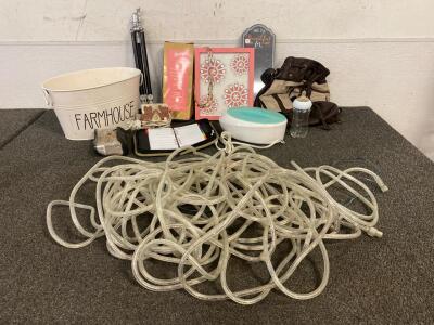 Led Tube Lights (Unable To Test), Millennium Grad Barbie (In Box), Tripod, Recruit Care Kit, And More