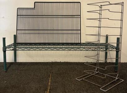 Commercial / Restaurant Supplies &mdash; Commercial Shelf (4&rsquo;Lx14&rdquo;Wx14&rdquo;H), Commercial Grill / Oven Grate (32&rdquo;Lx21&rdquo;W) & Commercial Pizza Pan Rack