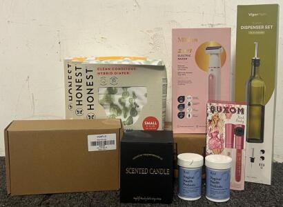 2-In-1 Electric Razor, Cloth Diapers For 8-15Lbs, Oil / Vinegar Bottle, Cable Organizer & More